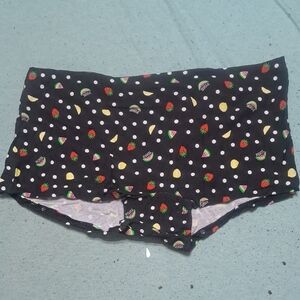 Kids Black Polka Dot Shorts